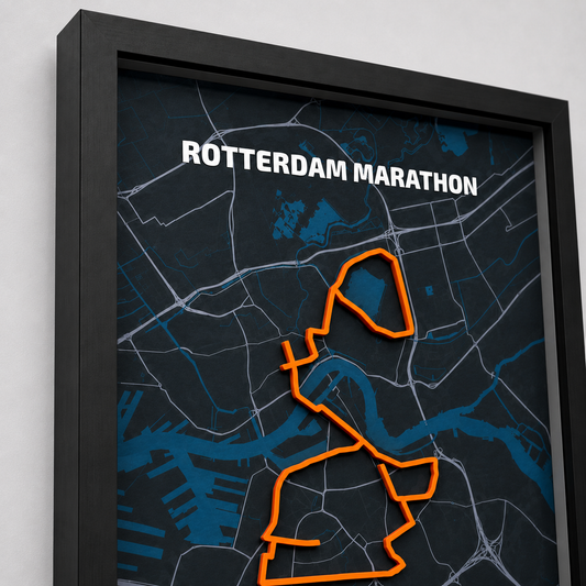 NN Marathon Rotterdam — Personalised Route Poster