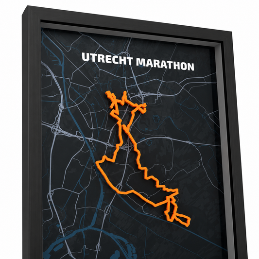 Utrecht Marathon — Personalised Route Poster