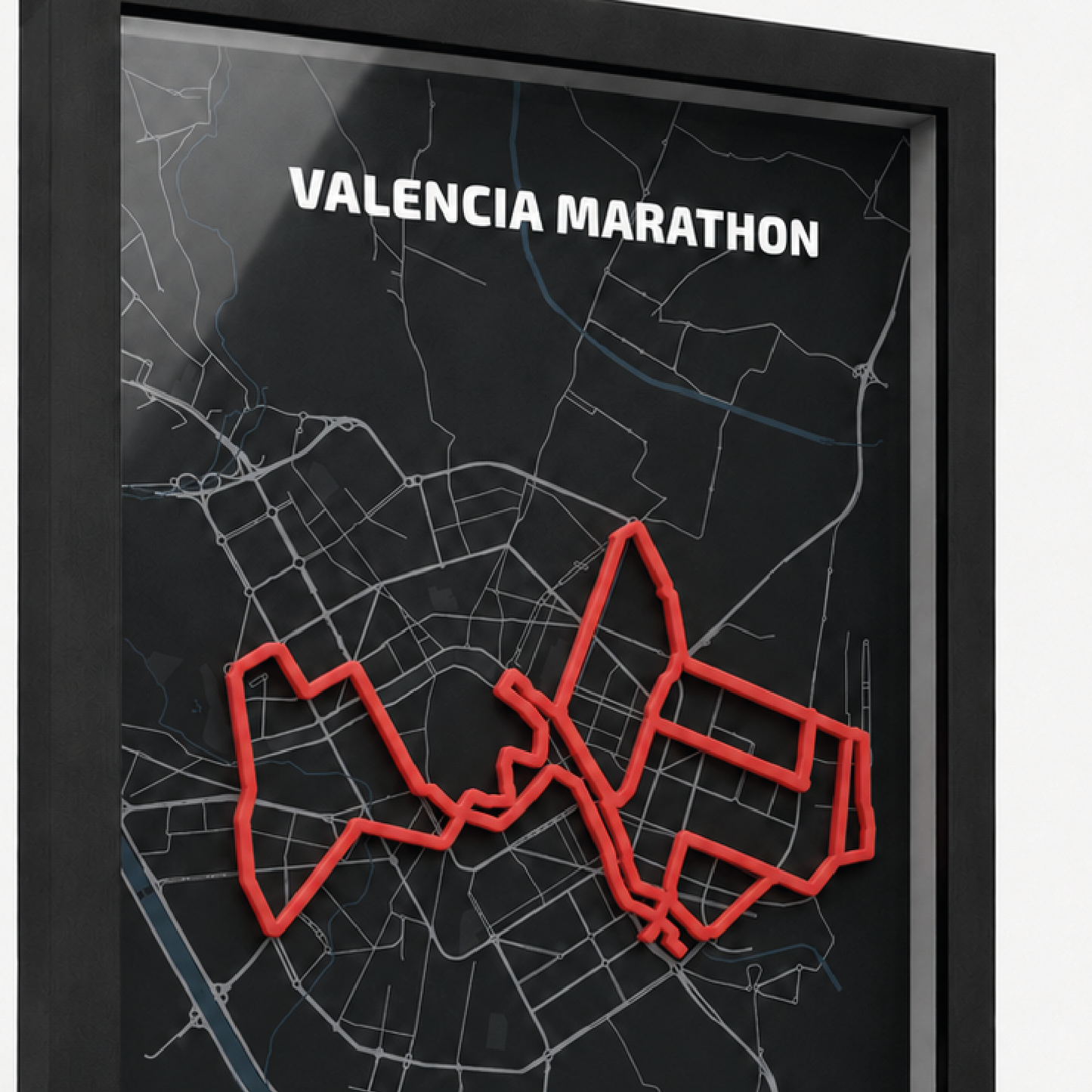 Valencia Marathon — Gepersonaliseerde Routeposter