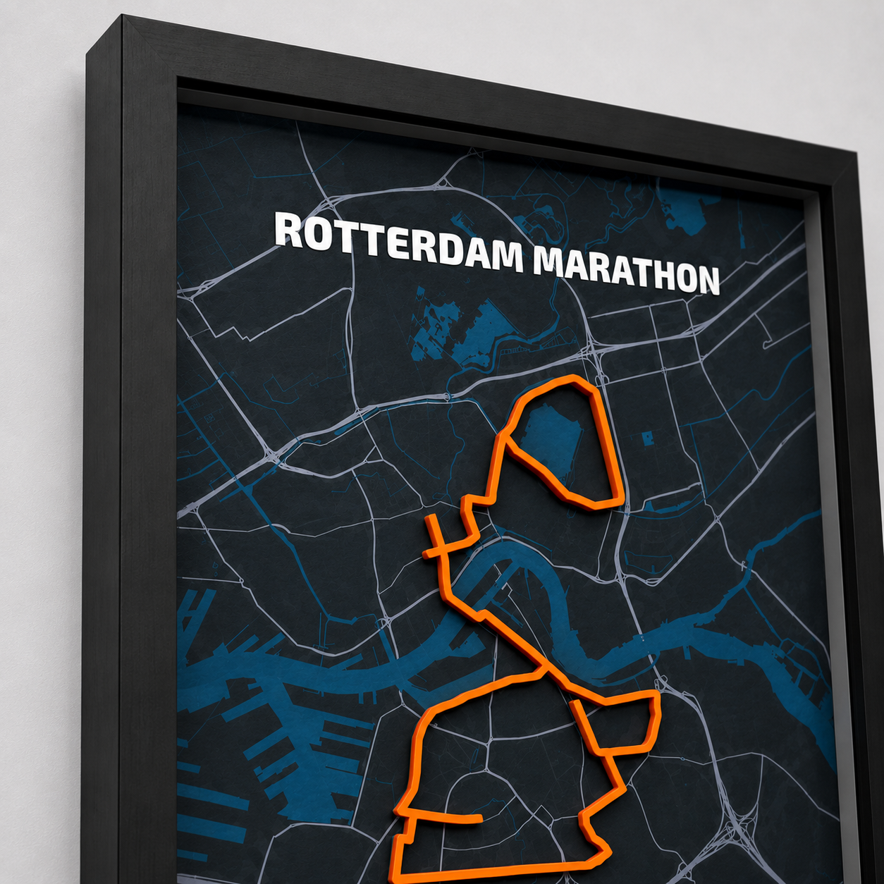 NN Marathon Rotterdam — Personalised Route Poster