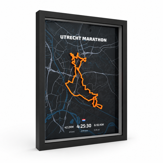 Utrecht Marathon — Personalised Route Poster