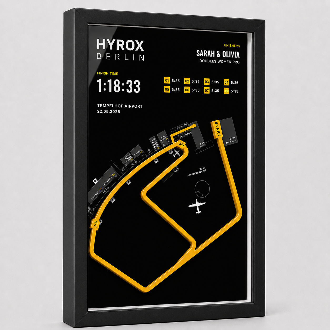 Berlin Hyrox Poster 2026 — Gepersonaliseerd