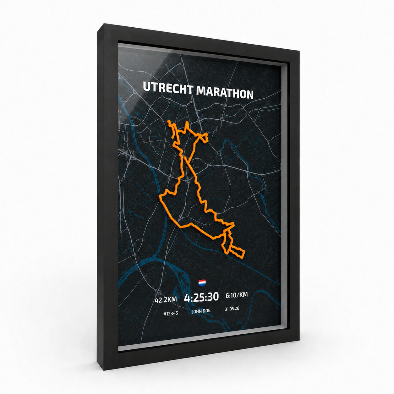 Utrecht Marathon 2026 — Gepersonaliseerde Routeposter